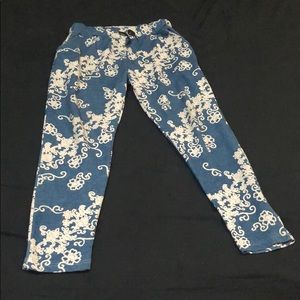Men’s floral vine print pants